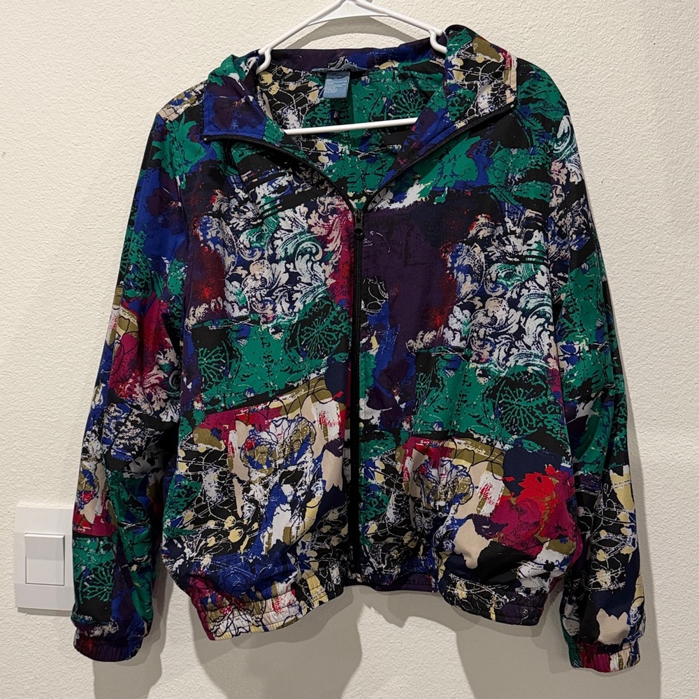 Colorful Abstract Print Jacket Napa Valley